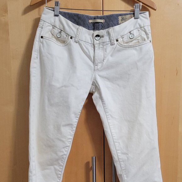 GAP white jeans ankle length cropped Limited Edition Size 6 - Picture 1 of 7